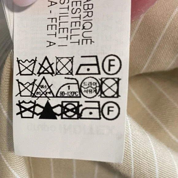 ZARA - Linen Blend Fitted Coat in Oatmeal - M - Spain - Picture 10 of 11